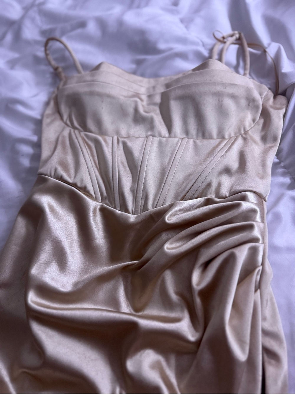 Satin Slip Chemise in Champagne - Women Intimates & Sleepwear
